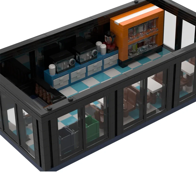 

440pcs MOC Modular Office Building Break Room Floor Streetscape Model Blocks Christmas Gifts Construction Toys Education Brick