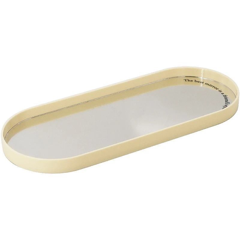 

Nordic oval mirror hand tray living room entrance cosmetics