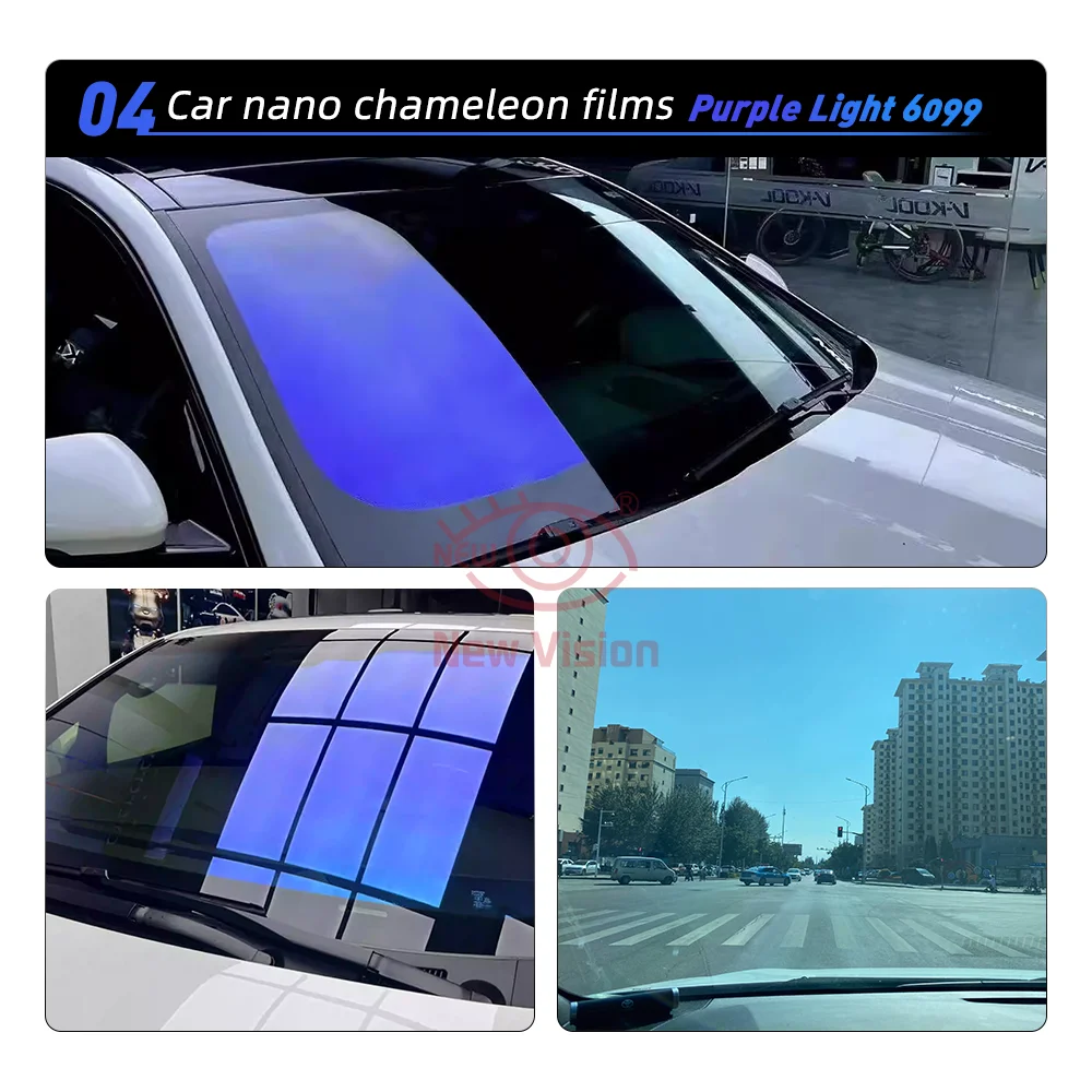 Chameleon Car Windscreen Tint Film 60% Visible Light Auto Front Side Window Foil Color Change Sun Solar Sticker Protector