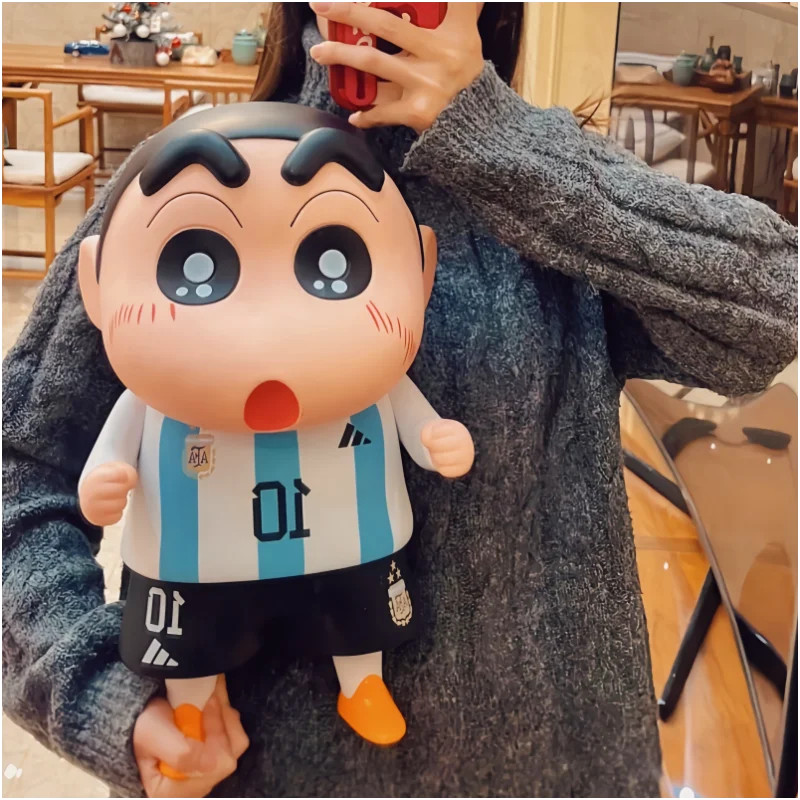 

Hot Sale 42cm Anime Crayon Shin-Chan Figure Cartton 1:1 Large Vinyl Cute Shinchan Figure Model Doll Ornament Christmas Gifts