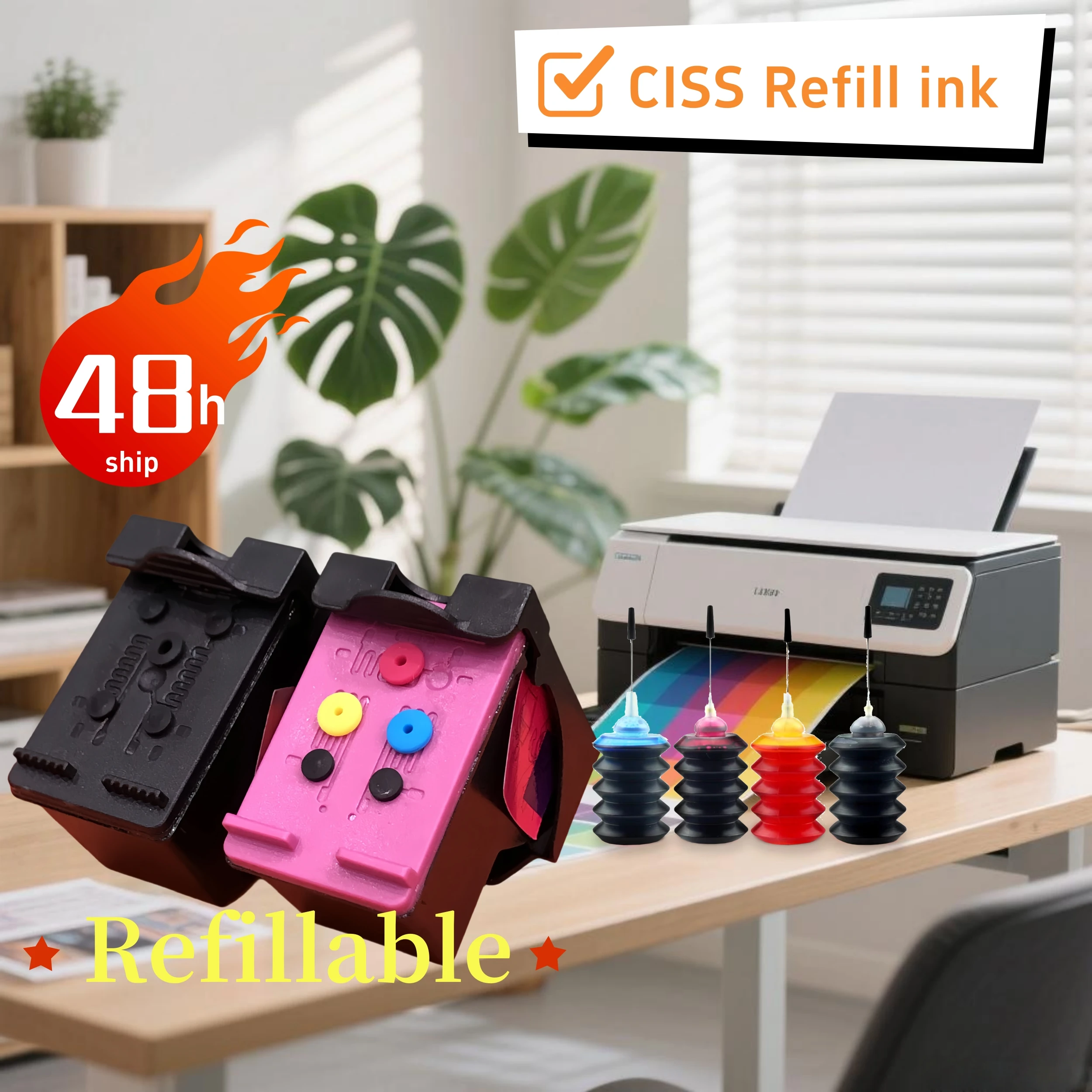 

Совместимый сменный картридж 302XL для принтера HP 302XL 302 Deskjet 1110 2130 1112 3630 Officejet 3830 3831 3833