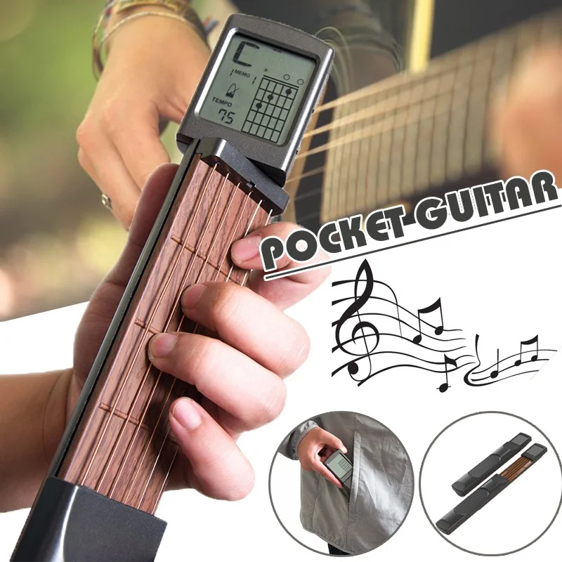 Chord Trainer Pocket Guitar Chord Exerciser With Screen