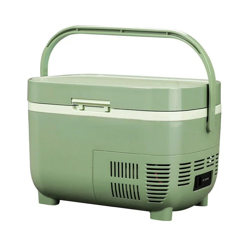 Car Refrigerator Compressor Refrigeration Handle 11L Dual Use in Car and Home 12 V24v Frozen Cold