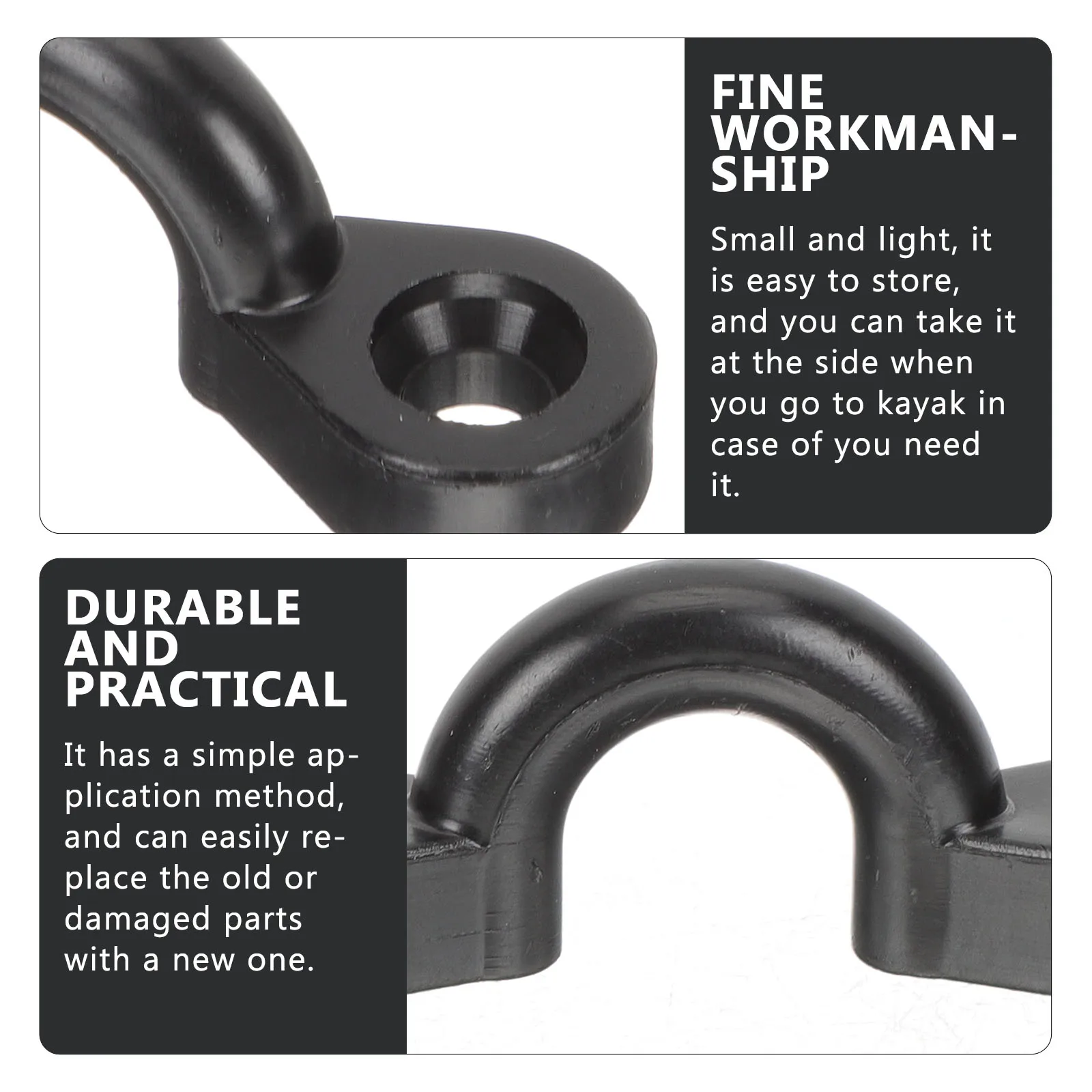

10pcs Deck Ring Tight Padded Eye Strap Screw Fit Kayak Canoe Boat Dinghy Attachment Rigging Cleat Kit Tent Accessories Storage
