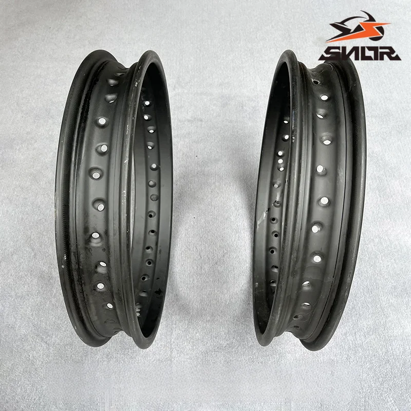 SNOR Wide Reinforced Durable Steel Rim 16/17/18/19/21 Inch, Dirt Bike Modified Wheel Rim Motorcycle Replacement Accessories