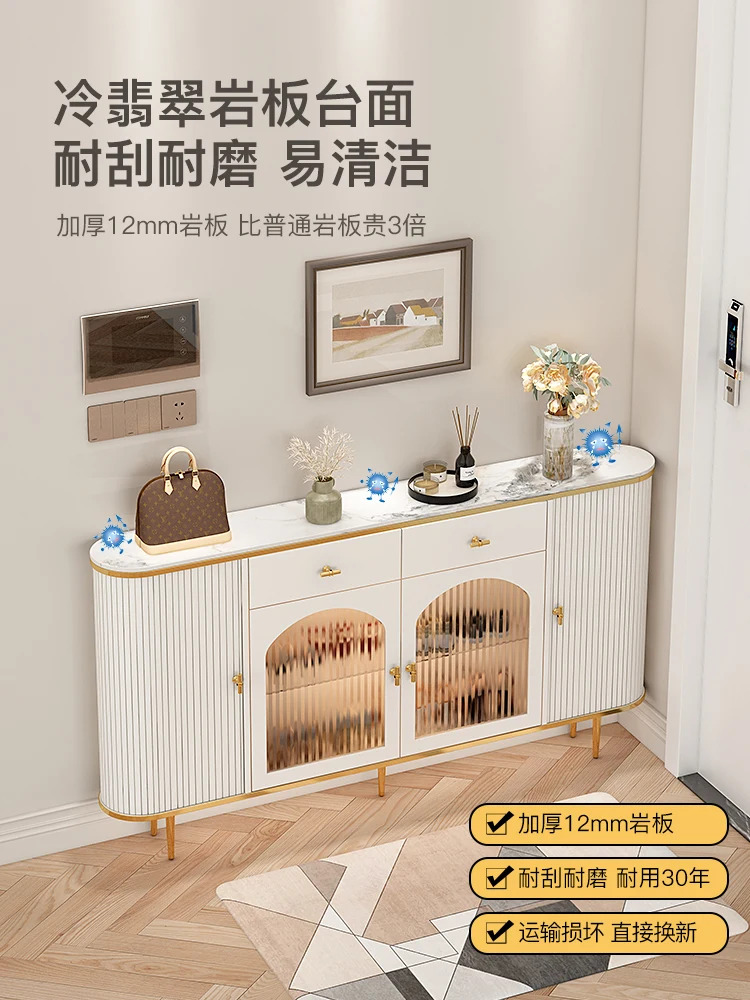 Entrance door shoe cabinet, partition at the entrance, ultra-thin, and large capacity with drawers behind the household door