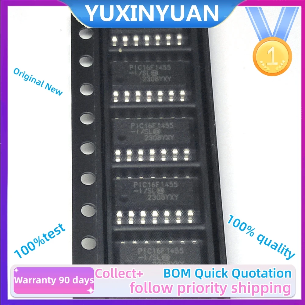 5PCS  PIC16F1455-I/SL SOP14  PIC16F1503-ISL PIC16F1613-ISL PIC16F1704-ISL SOP-14  IC MCU Chip in Stock,100%TEst