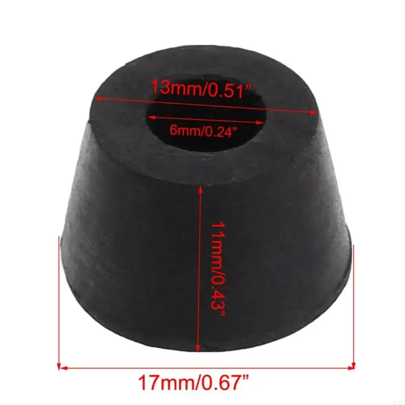 K3KD da 20 pezzi Strumento gomma per custodie per cabine non slip per i paraurti del piede 17x10x1