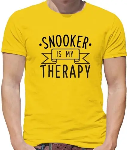 Snooker Is My Therapy - Mens T-Shirt - 147 Crucible Ronnie Player Fan Love