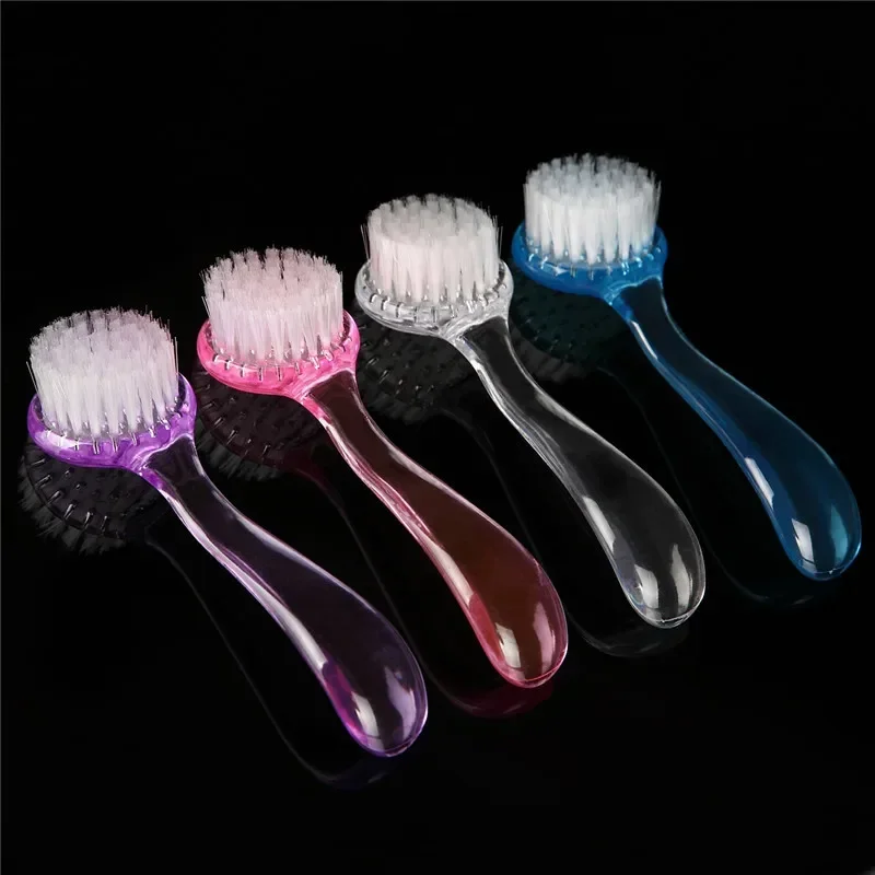 1pcs Professional Nail Art Dust Cleaning Brush with Cap Round Head Make Up Washing Brush Manicure Pedicure Nail Tools