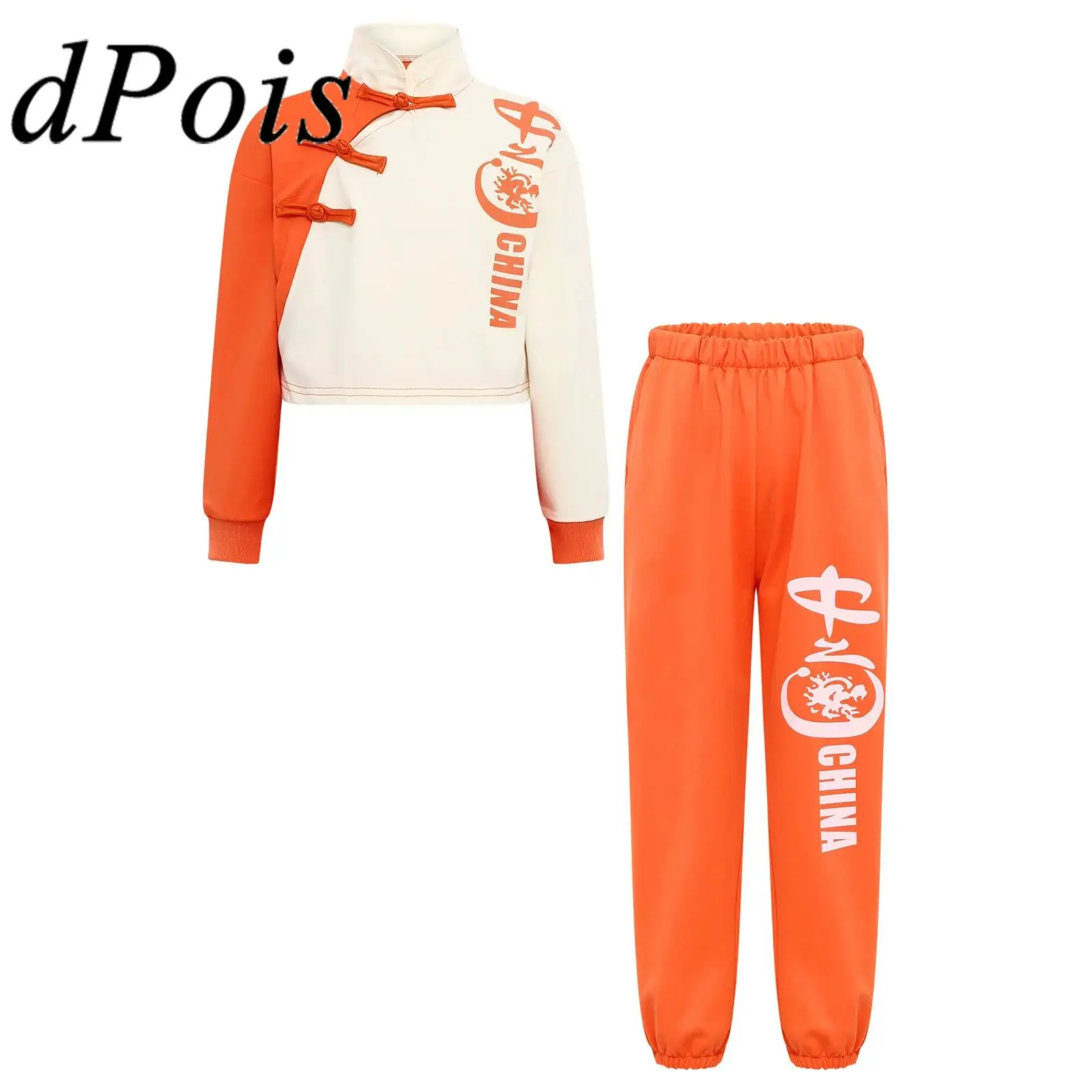 

Детская форма для тайцзицюань и кунг-фу: традиционный китайский костюм Шаолинь с драконом, комплект для ушу