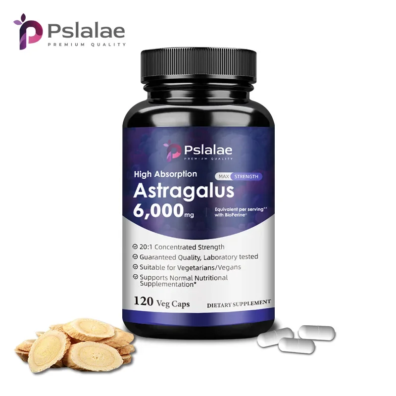 

Astragalus 6000mg - Promotes Heart and Liver Health, Non-GMO, Immune System Support