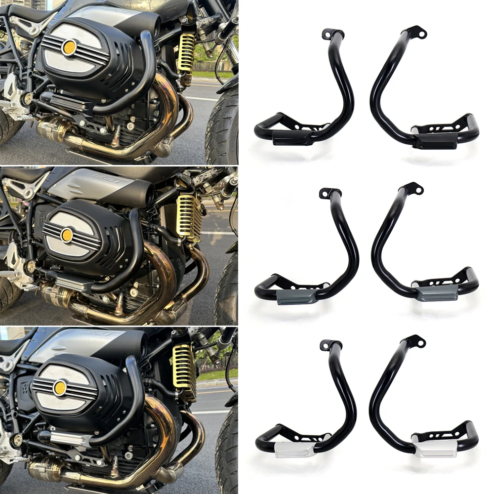 

RNINET New Accessories Engine Guard Crash Bars Bumper Protector For BMW R NINET R Nine T R9T Racer Scrambler Pure Urban