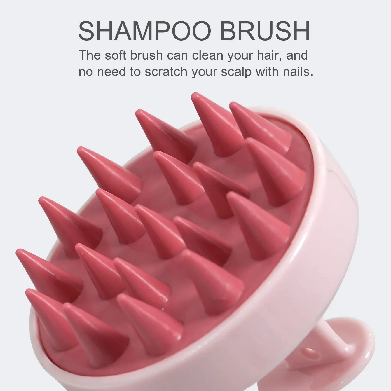Silicone Massage Brush Comb Magic Handle Brush Hair Massager Head Body Scalp Shampoo Scalp Massage Brush Scalp Spa Massage Brus