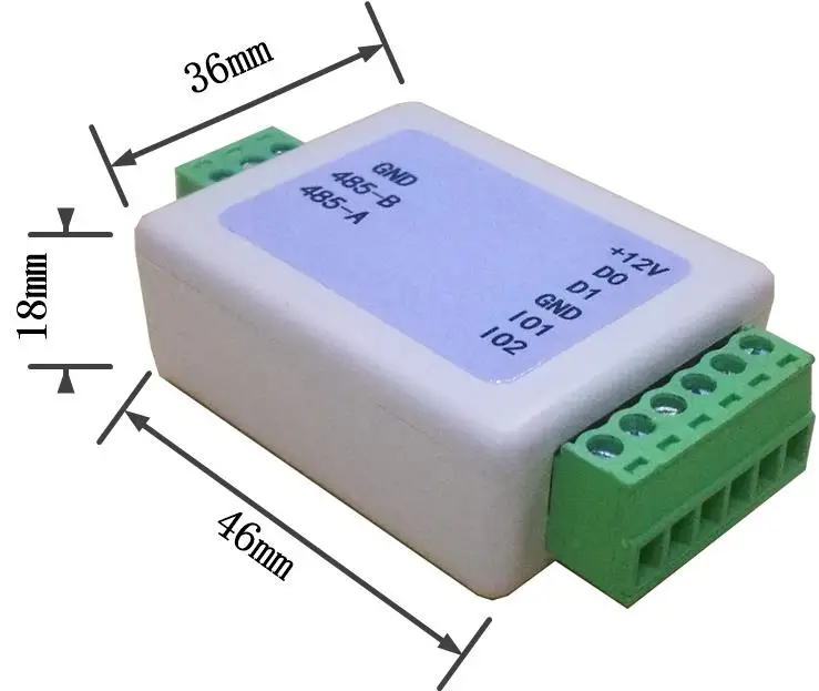 

Weigen Signal Extender / Weigen Wigan Converter, Access Control Reader WG to 485 Converter, WG Converter