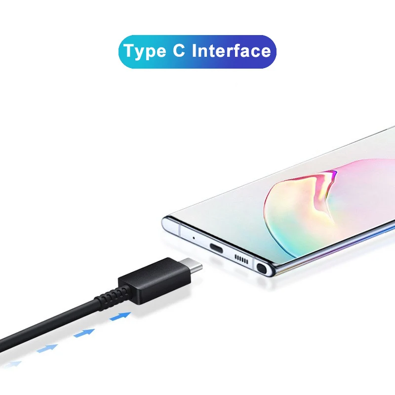 Original 15w Schnell ladekabel USB Typ C Datenleitung für Samsung Galaxy S10 plus S9 S8 Note9 Note8 A80 A70 A60 A50 A40 M14 Kabel – Detail 12