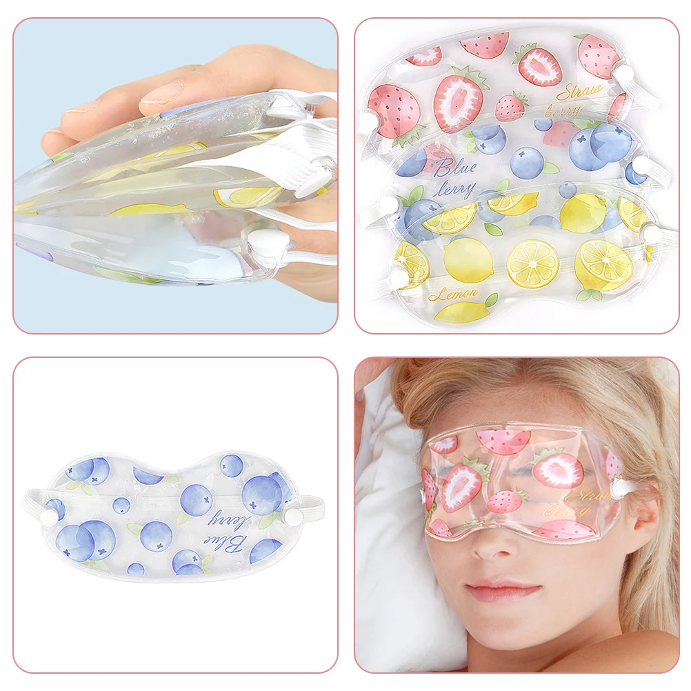 

3 шт. двойная функциональная маска для глаз, эргономичный дизайн для комфорта глаз, уменьшения отечности, замечательная маска для сна для глаз