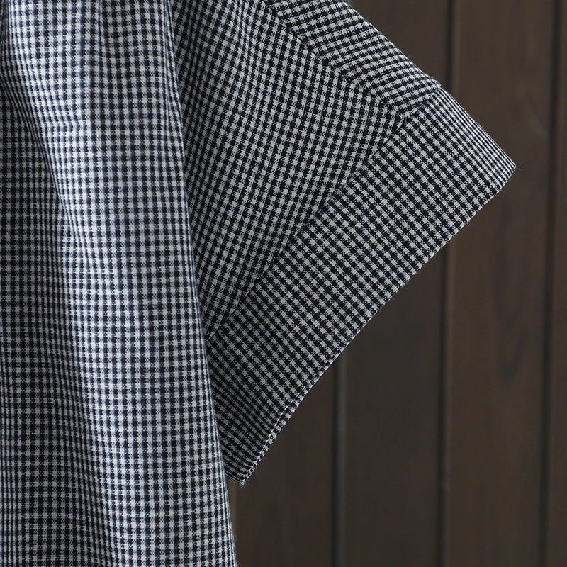 Kemeja Wanita Kerah Tegak Moti - Linen Shirt Breathable ulasan dan harga