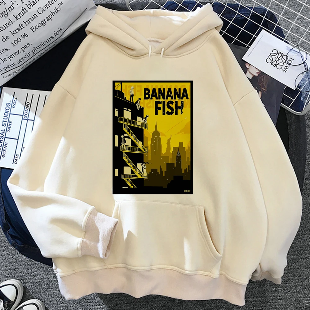 

Banana Fish hoodies women long sleeve top 90s japanese sweat y2k clothing pulls women Korean style Hood