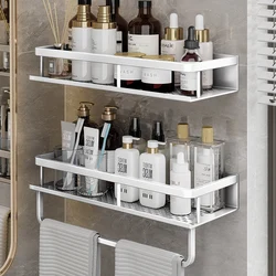 Bathroom Shelf 30/40/50 cm Kitchen Wall Shelf Shower Holder Storage Rack Towel Bar Robe Bathroom Accessorie