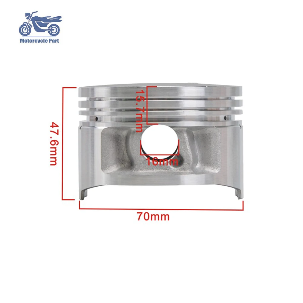 STD +25 +50 +75 +100 70mm 70.25mm 70.5mm 70.75mm 71mm Motorcycle Piston and Ring Kit For Yamaha XT 225 5HO XT225 1987-2006 2007