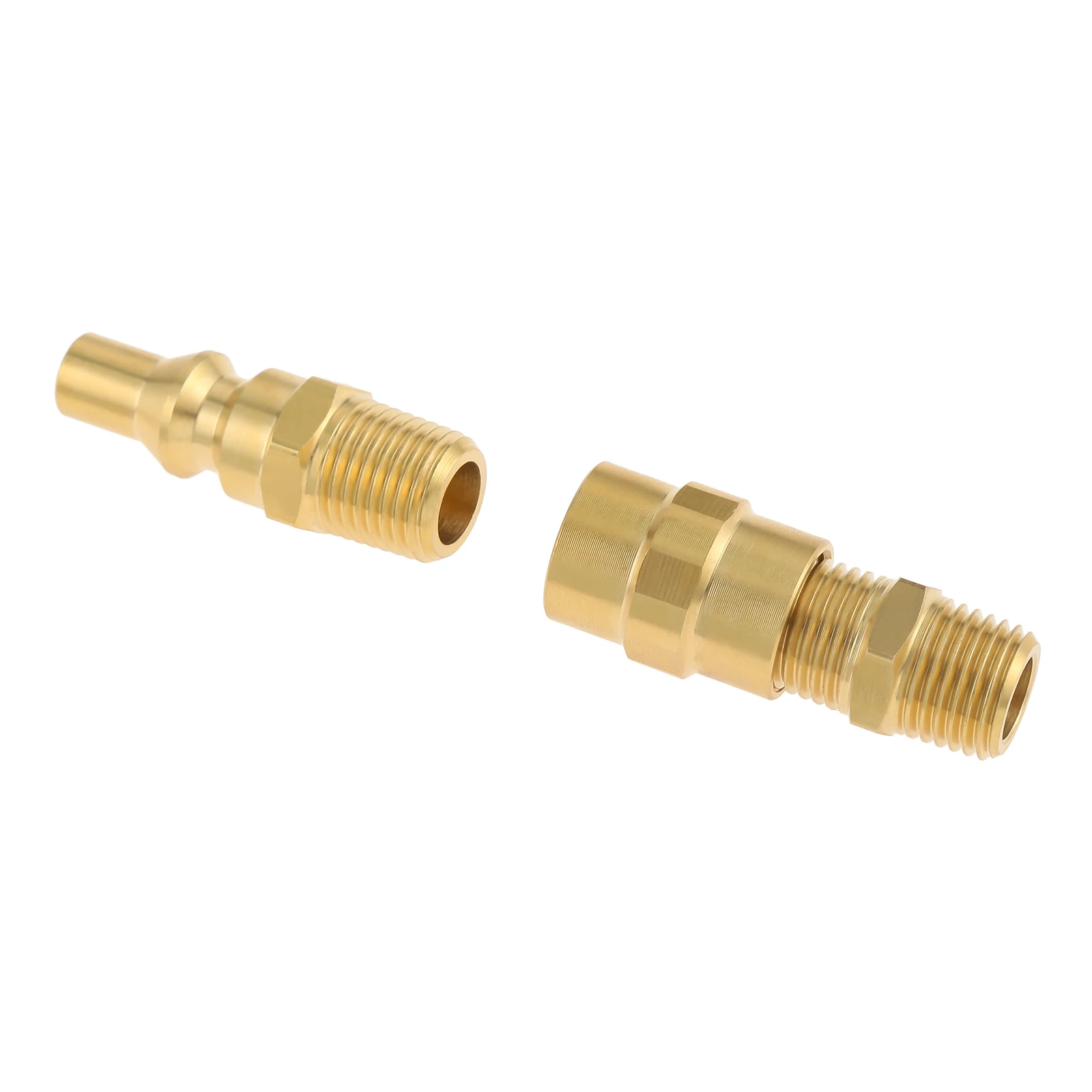 1/4 "RV بروبان سريع تركيبات توصيل طقم محوّل نحاس إيقاف صمام & تدفق كامل قابس 3/8" أنثى مضيئة 1/4 "أنثى & ذكر NPT