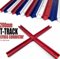 30# T-Track Cross Connector for Woodworking, Miter Gauge & Circular Saw Guide Rail Intersection Part, Flip Table Accessory