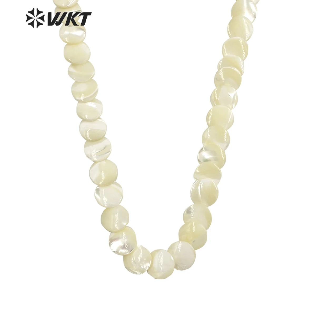 WT-JN225  WKT 2025 Hot Sale Necklace Women Round Shape Good Design Chain Shell Wedding Simple Lady Jewelry Trend