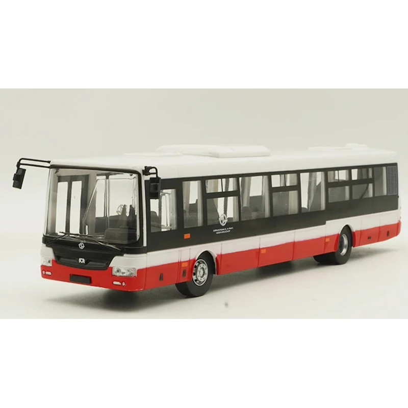 1:43 Scale Autobus SOR NB12 MHD Praha Plastic Bus Automobile Model Exquisite Finished Product Simulation Toy Collection Gift