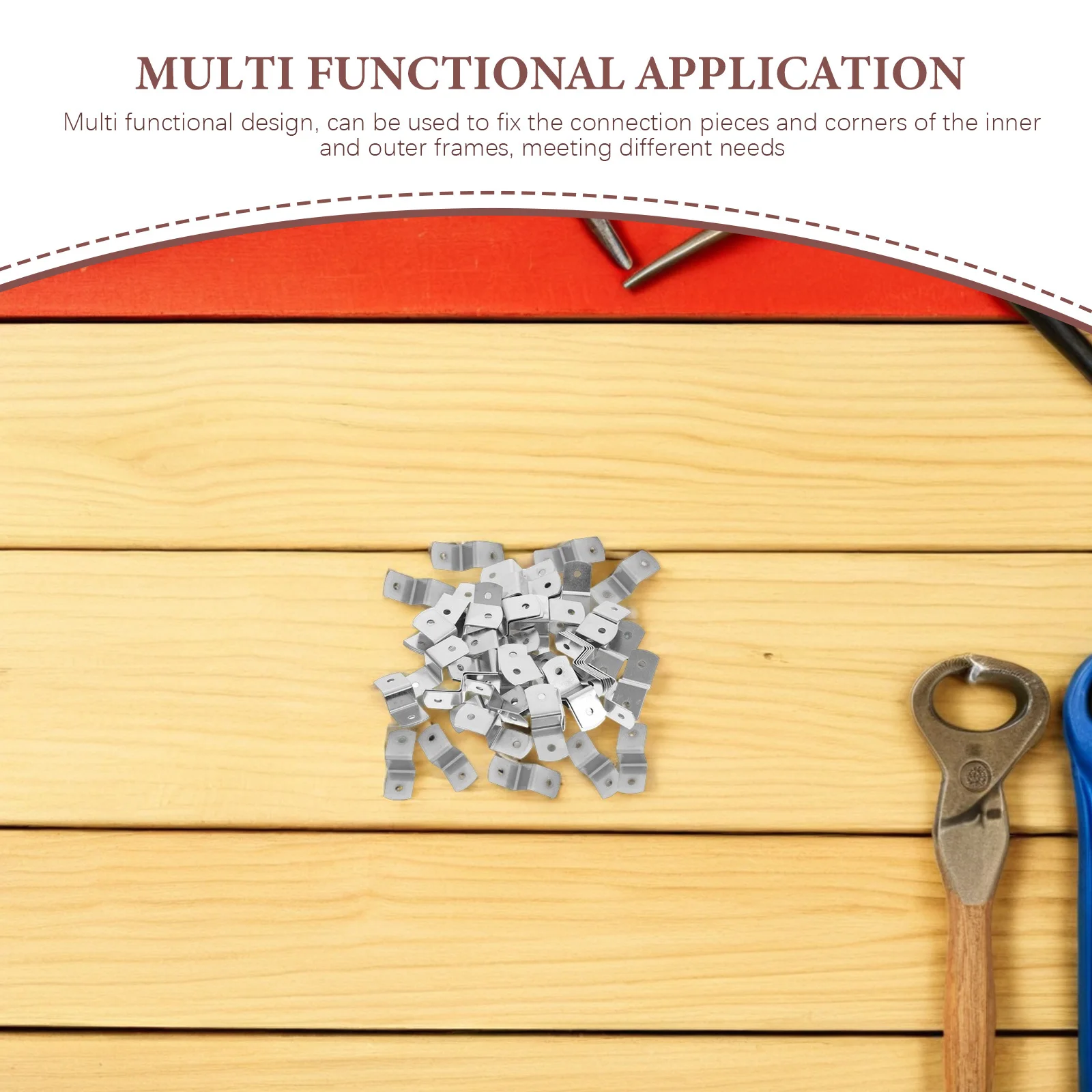 50pcs Z Shape Frame Backing Clips Heavy Duty For Table Tops Shelves Photo Frames Picture Framing Hardware Fasteners