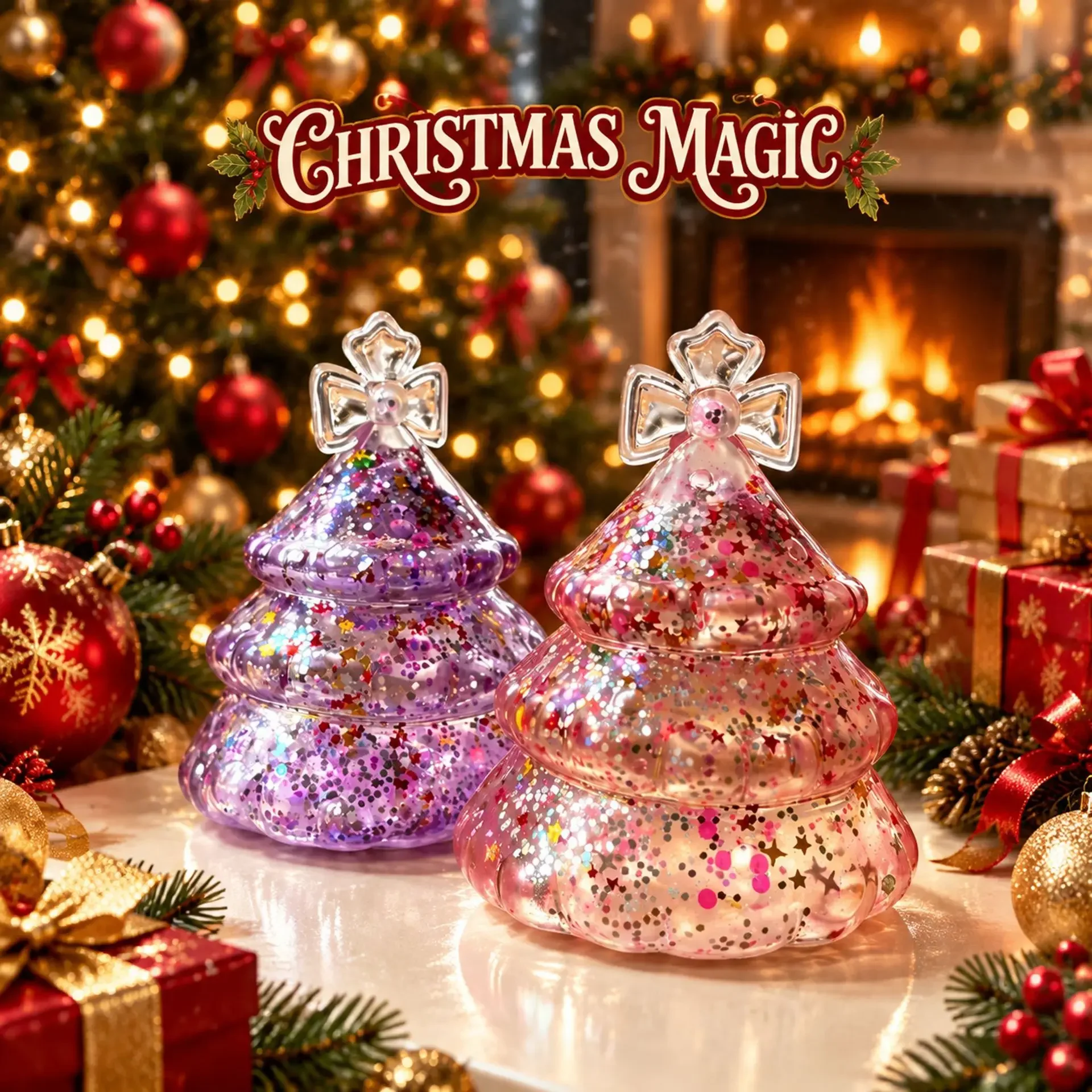 Christmas Tree Projection Light USB LED Projector Night Lamp for Wall Ceiling Bedroom Living Room Holiday Party Decor