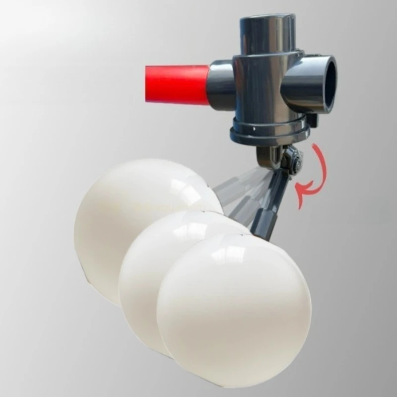 32mm Adjustable Water Level Float Valve High Flow Non Pressure Plastic Inlet Valve for Fish Tank Sump Pond Water Tank