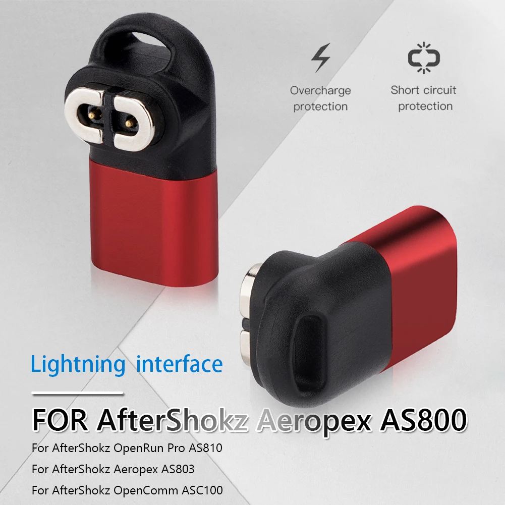 

Магнитный адаптер USB C, гибкий на 90 градусов, адаптер для зарядки, конвертер с отверстием для шнурка для AfterShokz OpenRun Pro AS810/Mini S811