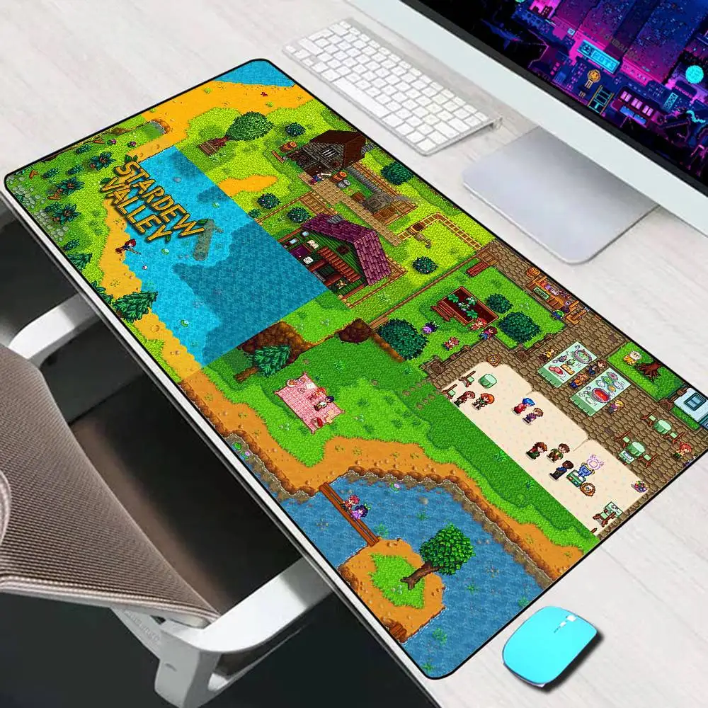 Stardew Valley Large Mouse Pad Gaming Accessories Mouse Mat Keyboard Mat PC Gamer Desk Pad XXL Computer Mousepad Laptop Mausepad