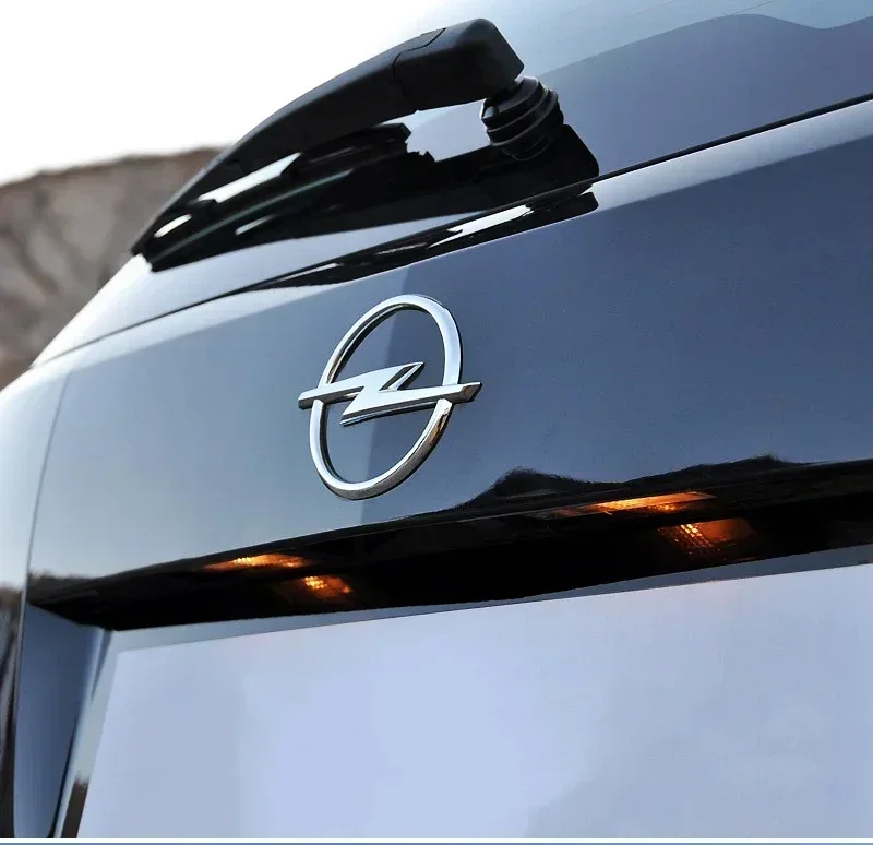 145 مللي متر ثلاثية الأبعاد ABS أسود/فضي سيارة الجبهة مصبغة هود بونيه شعار الخلفي الجذع شارة لاصق الشعار لأوبل أسترا إنسيجنيا كورسا زافيرا #5