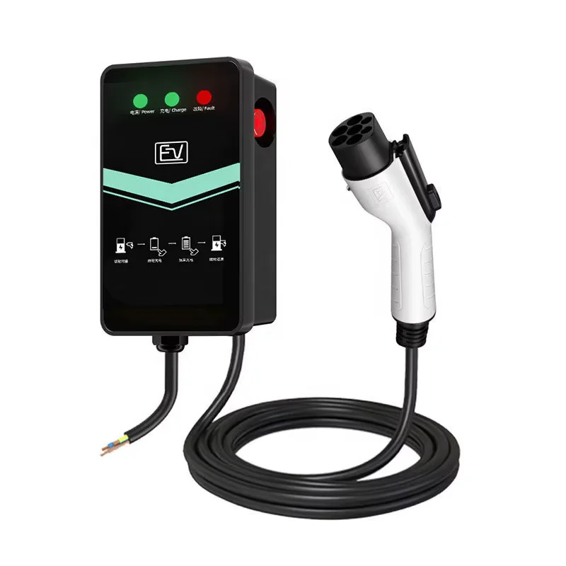 2026 Portable EV Car Charger 7KW Home Wall Mounted Level 2 Electric Vehicle Charging Station