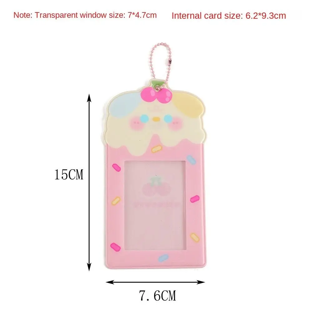 Kawaii Organiser's Card Card Holder PVC Cartoon Photo Card Case Card Display Pendant