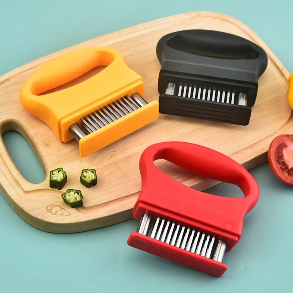 

Stainless Steel Blades Meat Tenderizer Ultra Sharp Needle Ergonomic Handle Kitchen Pin Hammer with Cover Comfortable Grip