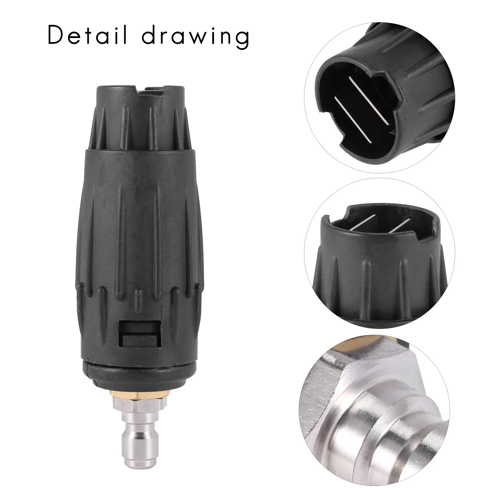 AD30-Adjustable Pressure Washer Nozzle Tips, Variable Pattern, 1/4 Inch Quick Connect Plug, 3000 PSI