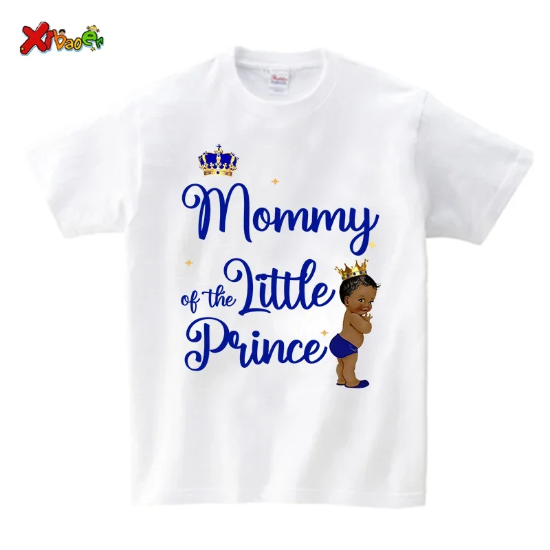 Little Prince Matching Family Shirts Birthday Party Shirt Birthday Boy Baby Shower Shirts Outfits Personalized Name Baby Onesie