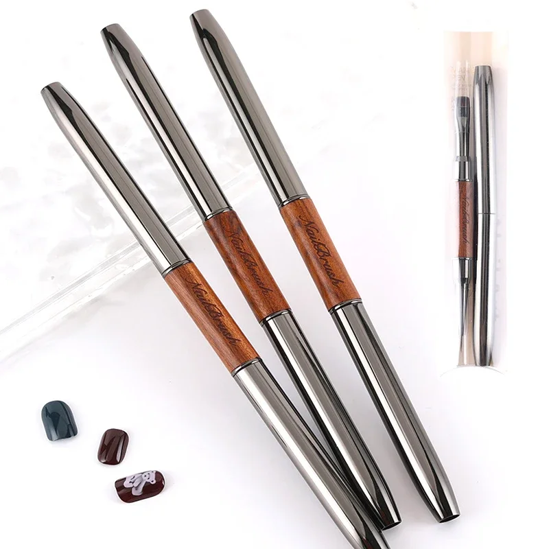 Długopis do paznokci z dwoma końcówkami, do fototerapii, akrylowy pędzel do zdobienia paznokci, pędzel do malowania, pędzel do żelu UV, pędzel do przedłużania żelu, narzędzia do manicure.