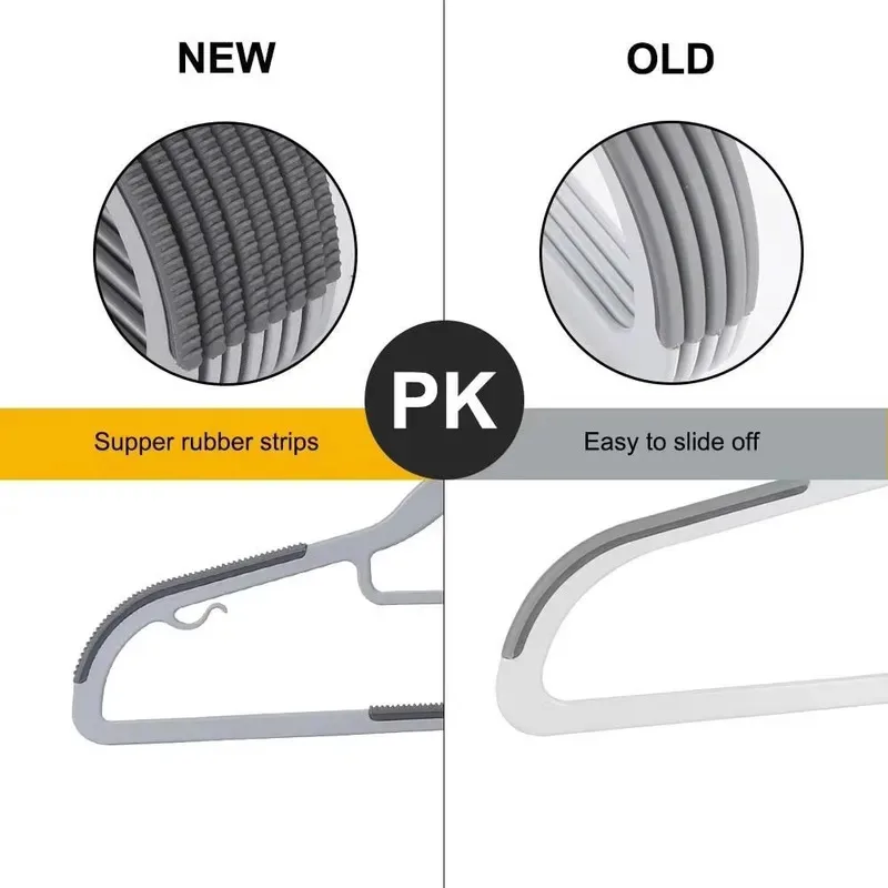 Clothes Household Clothing Storage Anti Slip, Scratch Resistant, Shoulder Corner Drying Rack Heavy Duty Standard Plastic Hangers