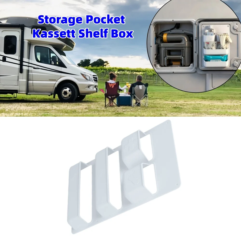 1Pcs RV Toilet Compartment Door Storage Pocket Kassett Shelf Box RV Interior Storage Accessories For Motorhome Caravan Campervan