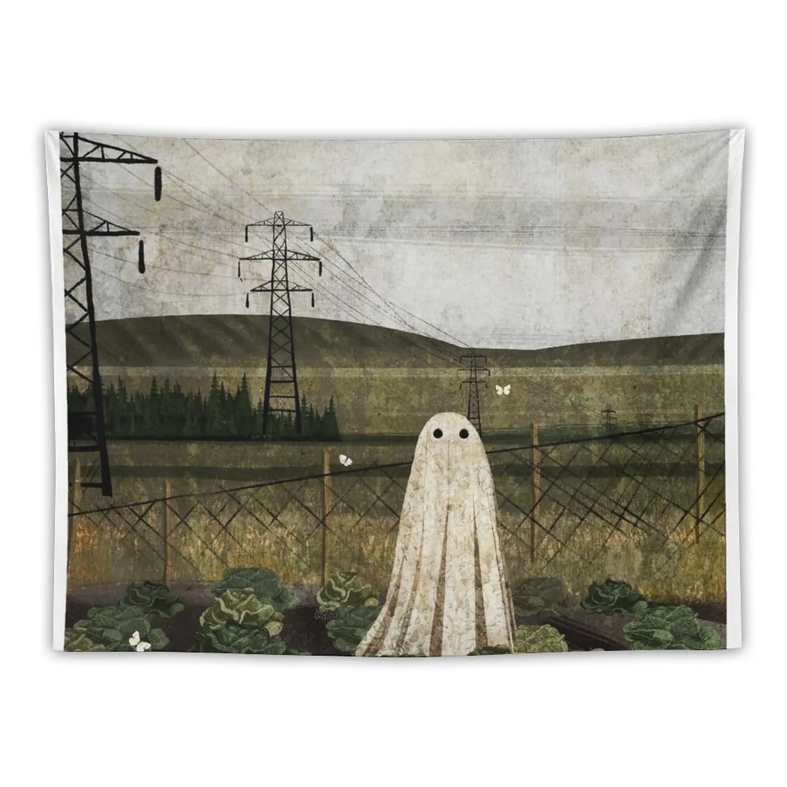 

New There's A Ghost in the Cabbage Patch Again... Tapestry Home Decorating Wall Hanging Tapestries Wall Tapestry