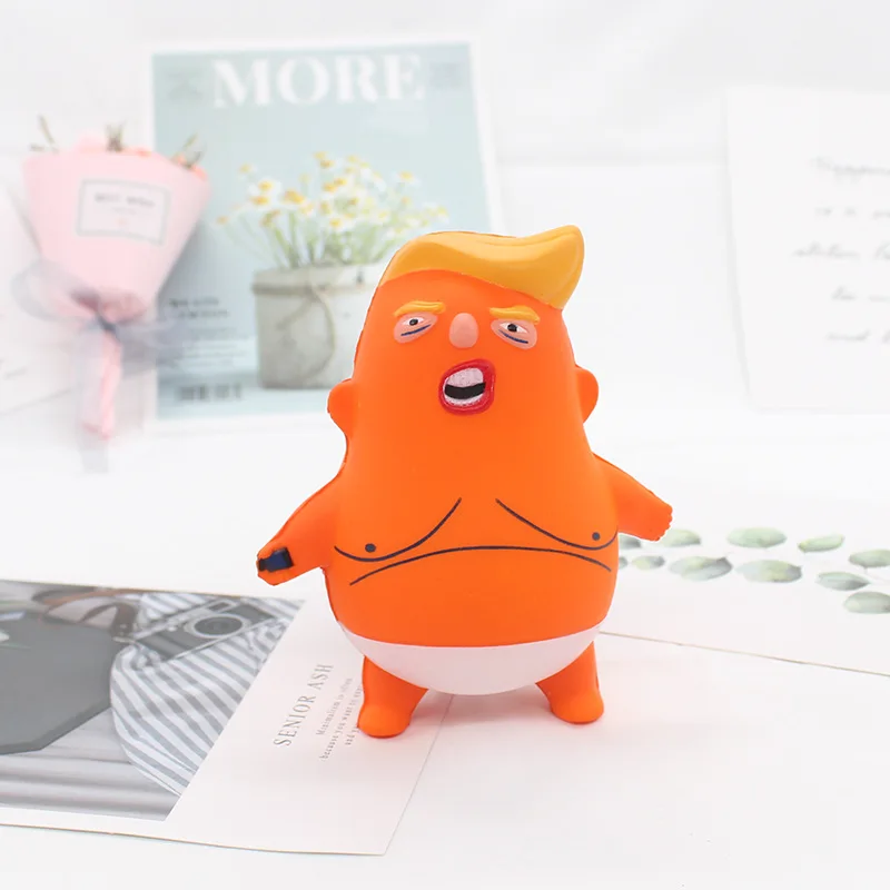 trump squishy Extrusion Recovery Shape Decoration Craft Soft Fashion PU Slow Rebound Doll Figurines Miniatures