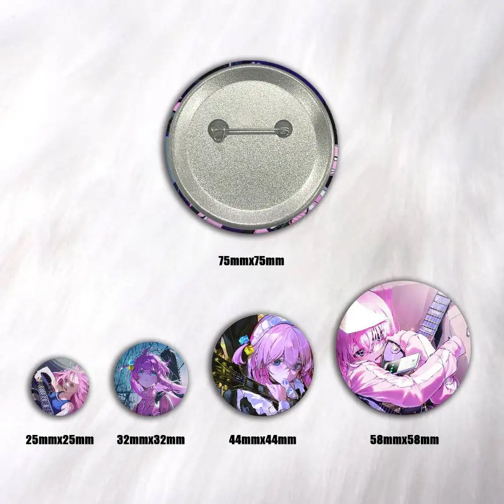 Anime Gotoh Hitori Creative Round Button Badges Cute Pin Brooch for Backpack Clothes Lapel Jewelry Accessories Friends Gift