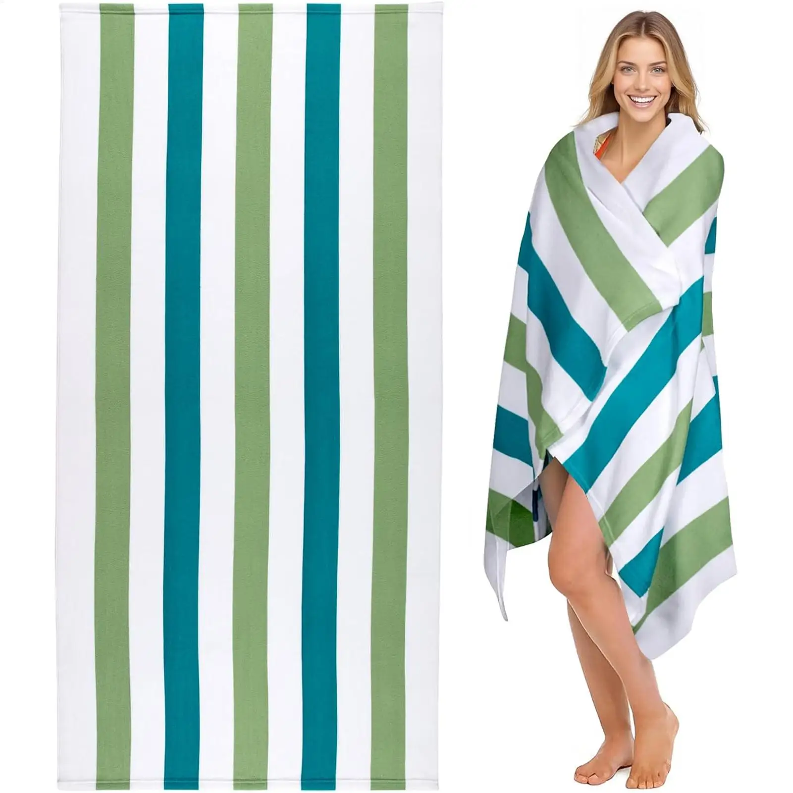 

Пляжное полотенце из микрофибры 80x160 см, не впитывающее песок, легкое, впитывающее влагу, большое, для лета, бассейна, спортзала, кемпинга, путешествий, ванной