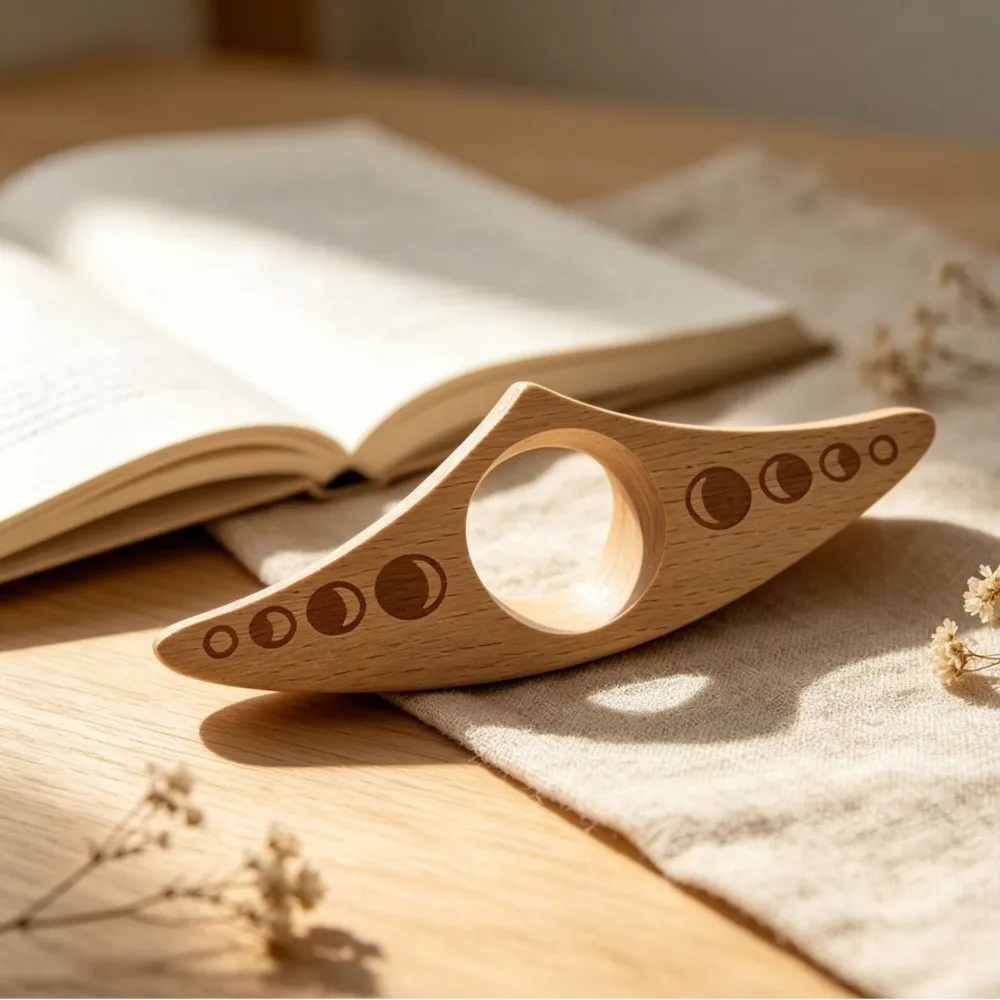 One Hand Operation Thumb Page Holder Page Turning Fixed Thumb Support Page Holder Bookmark Portable Finger Hole Book Page Clip