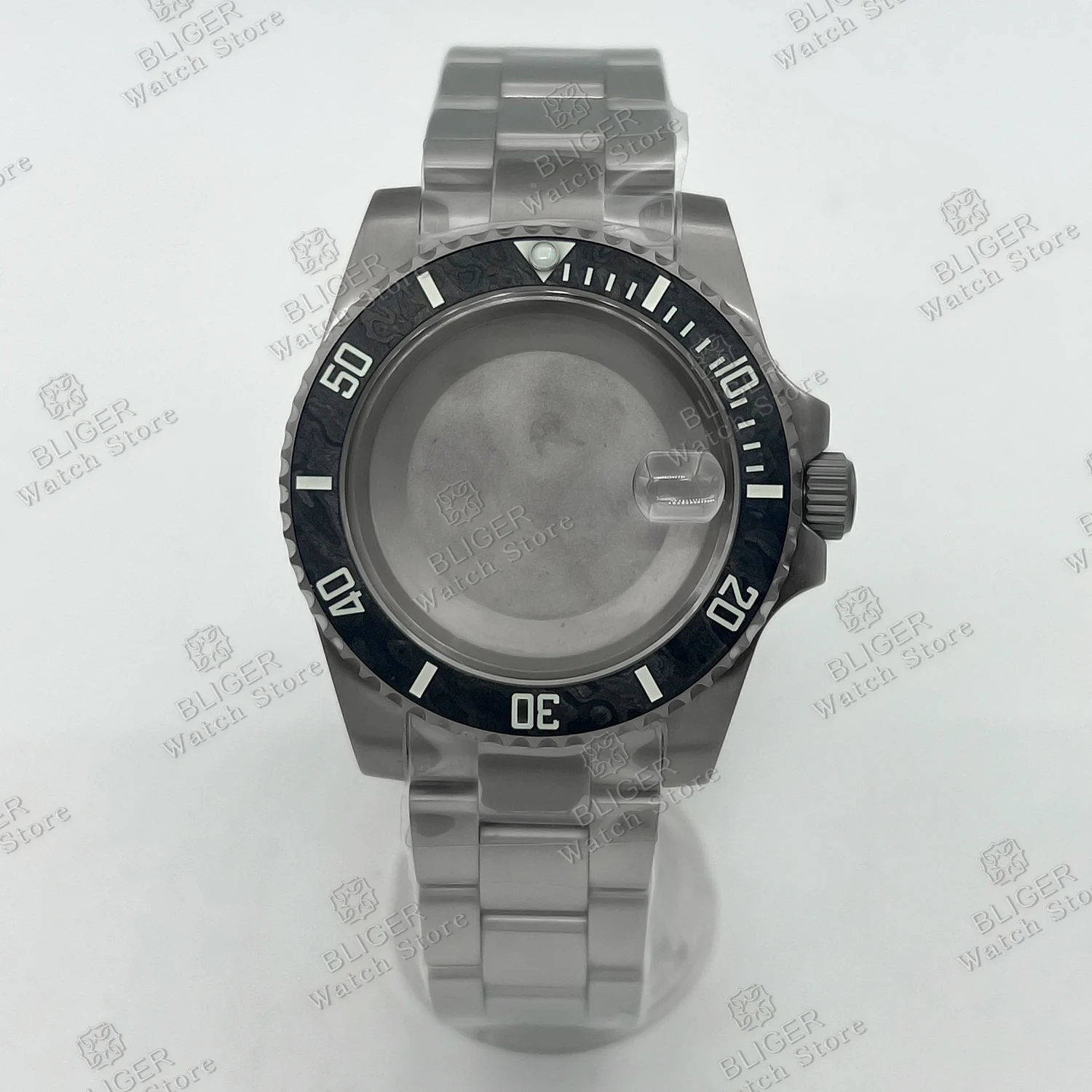 

Титановый корпус и ремешок для часов 40 мм, безель из углеродного волокна, высококачественный сверхлегкий корпус, подходит для механизма NH34–39 ETA2824 PT5000