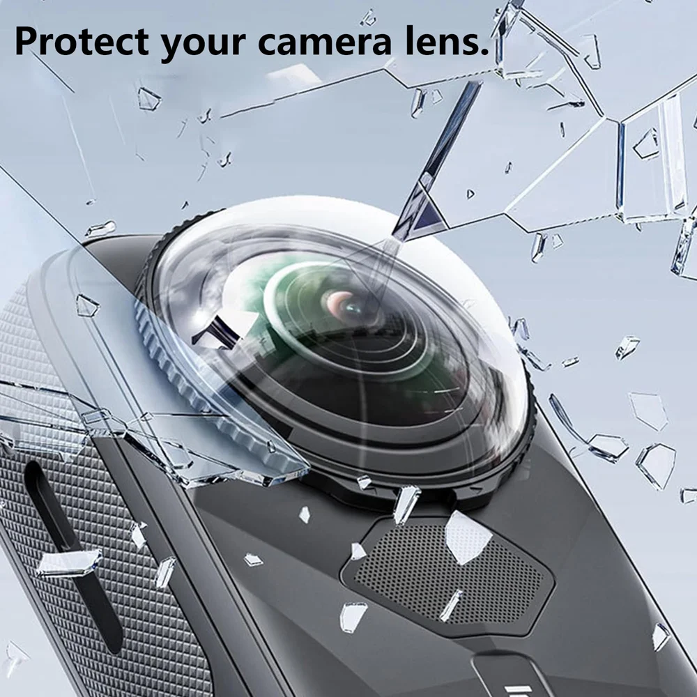 Premium Lens Guards for Insta360 X5 Clear PC Lens Protector Cover Anti Scratch High Transmittance Action Camera Accessories Pair